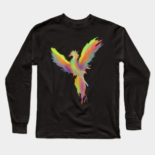 Air brush Phoenix blue/orange Long Sleeve T-Shirt